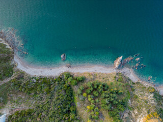 Mudanya fisherman's shelter and wonderful sea colors
