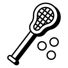 A perfect design icon of long tennis 