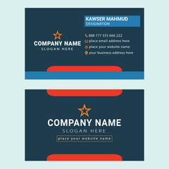 Vector Editable Corporate and Professional Business Card Design