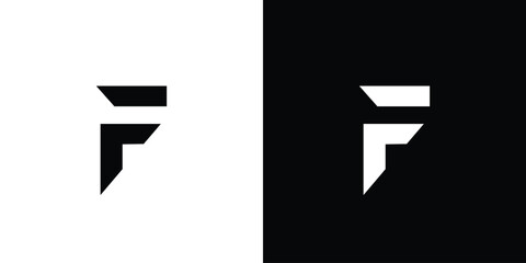 Modern and strong letter F initials logo design