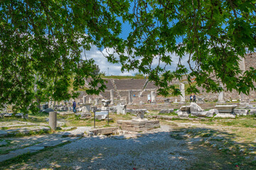 Pergamon roman empire asclepion health center spring view