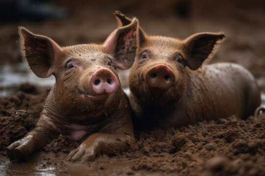 Pig in the Mud. Generative AI