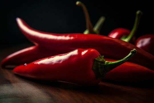 Hot red chili or chilli pepper