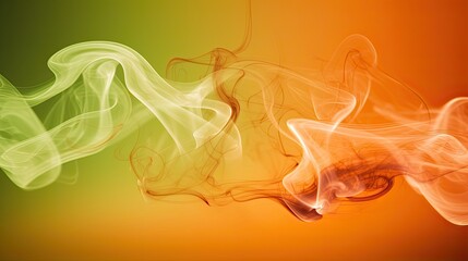abstract colorful smoke wafting across image with solid colorful background, for presentation, generative AI 