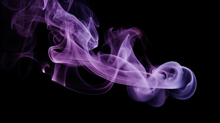 Abstract smoke of solid black background. For presentation. Generative AI, 