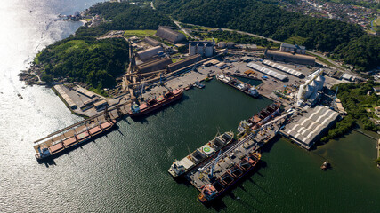 Aerial images of SCPAR port of São Francisco do Sul
