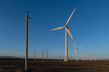 Conceptual plot about green energy and wind energy