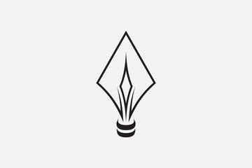 spearhead simple logo template design