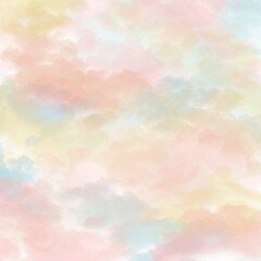 Sunset sky pastel gradient. Abstract cloud background
