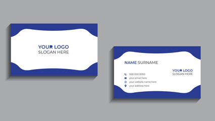 Modern business card design . double sided business card design template. 