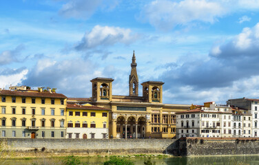 Fototapeta premium Florence, Italy - March 26, 2023: Central National Library of Florence, Italy.