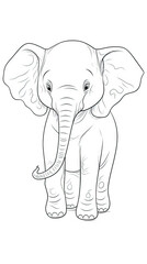 Fototapeta premium Animal Coloring Page