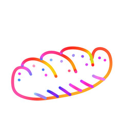Colorful Food Doodle
