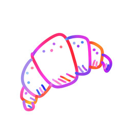 Colorful Food Doodle