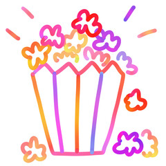 Colorful Food Doodle