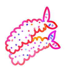 Colorful Food Doodle