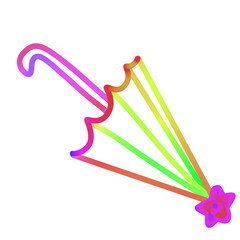 Colorful weather doodle