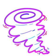 Colorful weather doodle