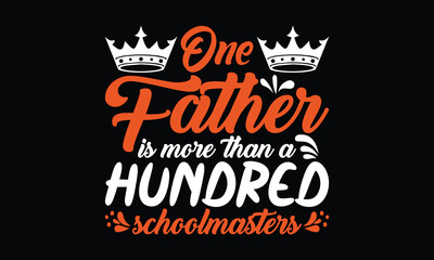 Father's Day" T-shirt design vector.