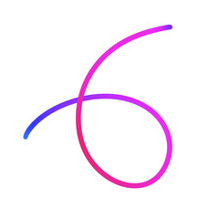 Colorful lines dots shapes doodle