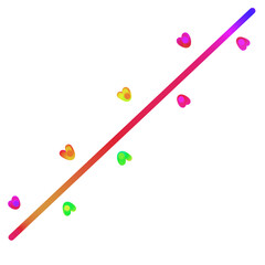Colorful lines dots shapes doodle
