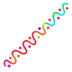 Colorful lines dots shapes doodle