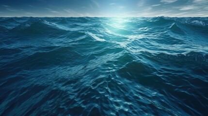 Obraz premium sun and the sea wave