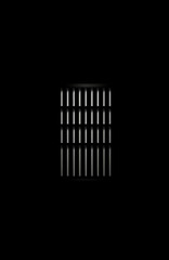 Prison Bars isolated against black background - Generative AI
