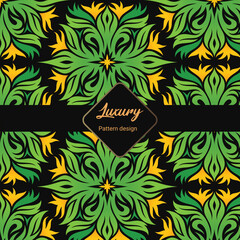 Flat design creative arabesque pattern