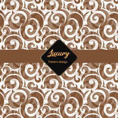 Vector seamless creative pattern stylish dark background