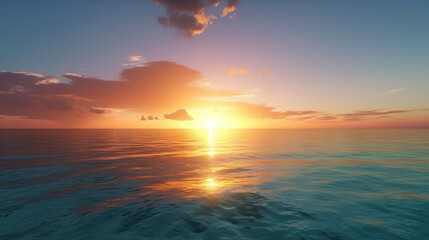 Obraz premium sunset over the sea