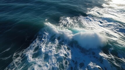 wave breaking on the rocks