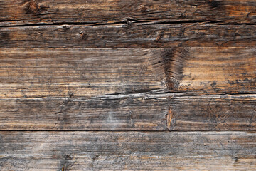 Naklejka premium Dark old wooden table texture background