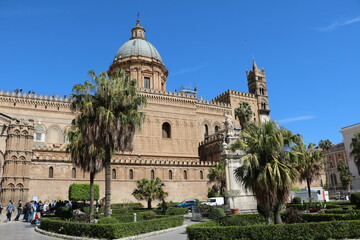 Fototapeta na wymiar Cathedral of Maria Santissima Assunta in Palermo, Sicily Italy