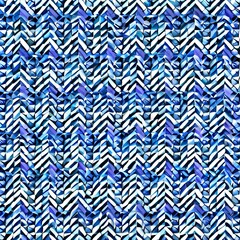 A repeating pattern of interlocking diamonds in shades of blue and purple1, Generative AI
