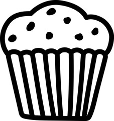 Doodle Muffin Illustration 