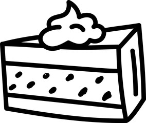 Doodle Piece Of Cake