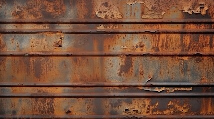 illustration, brown rusty metal texture, ai generative