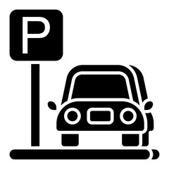Premium download icon of car parking