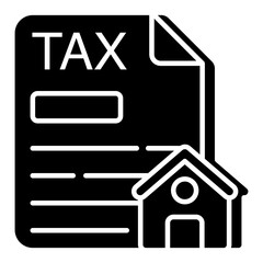        A trendy design vector of property tax 