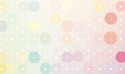 Naklejka premium a colorful background with circles and dots on a pastel background. generative ai