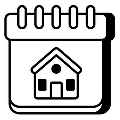 An icon design of property schedule