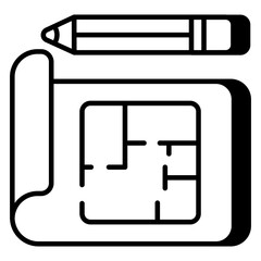 Premium download icon of house plan