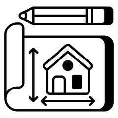 Premium download icon of house plan