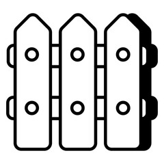 An icon design of fence