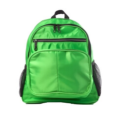 School backpack isolated. Illustration AI Generative.