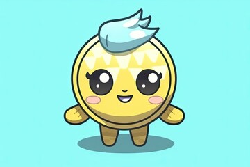 Fototapeta premium cartoon character wearing a blue hat Generative AI