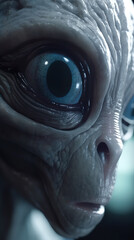 Close up shot of an alien eye