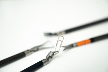 Fototapeta premium Medical operating microsurgery. Precision surgery equipment.