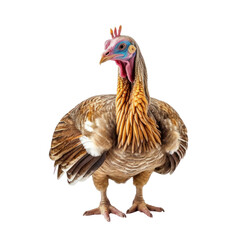 Turkey bird isolated. Illustration AI Generative.